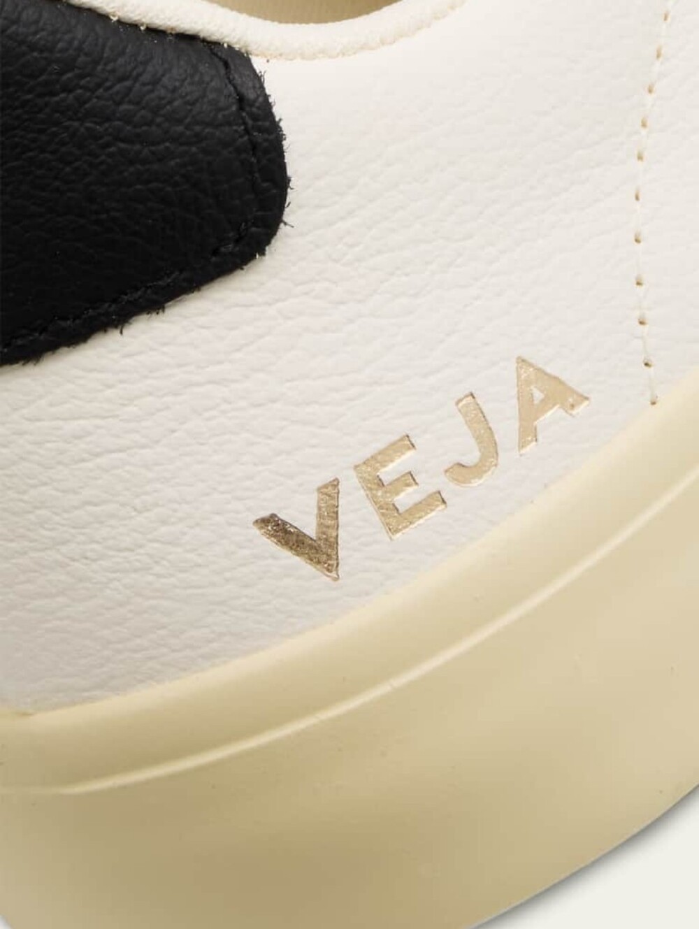 Veja Sneakers Campo White Black Leather Low Top Size 7 - Picture 5 of 15